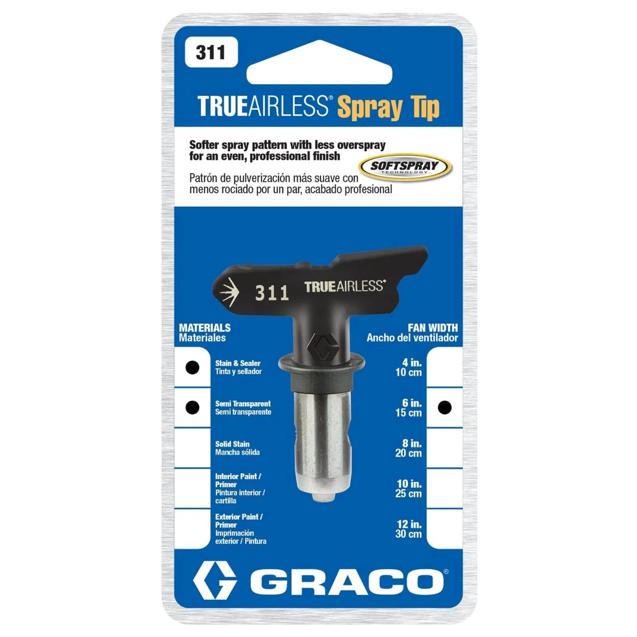 Graco TrueAirless Düse TRA311 0,011 Zoll 15 cm