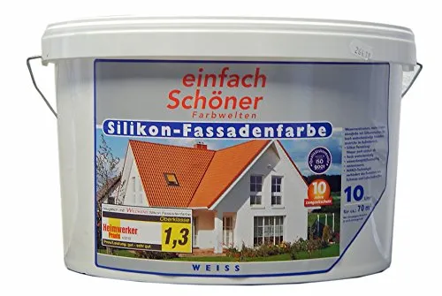 Wilckens einfach Schöner Silikon Fassadenfarbe 10L Weiß Matt