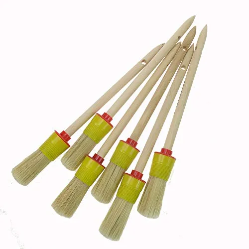 ROTIX Ringpinsel Gr. 4 6er Set 25 mm helle Borste