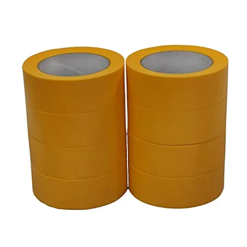 ROTIX Goldband 38 mm x 50 m Abklebeband 8 Rollen trennscharf
