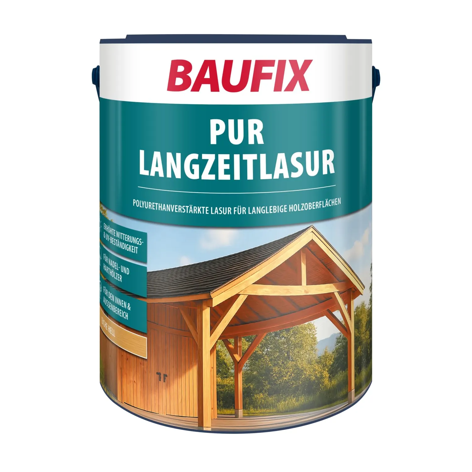 BAUFIX PUR Langzeitlasur Palisander seidenglänzend 5 L