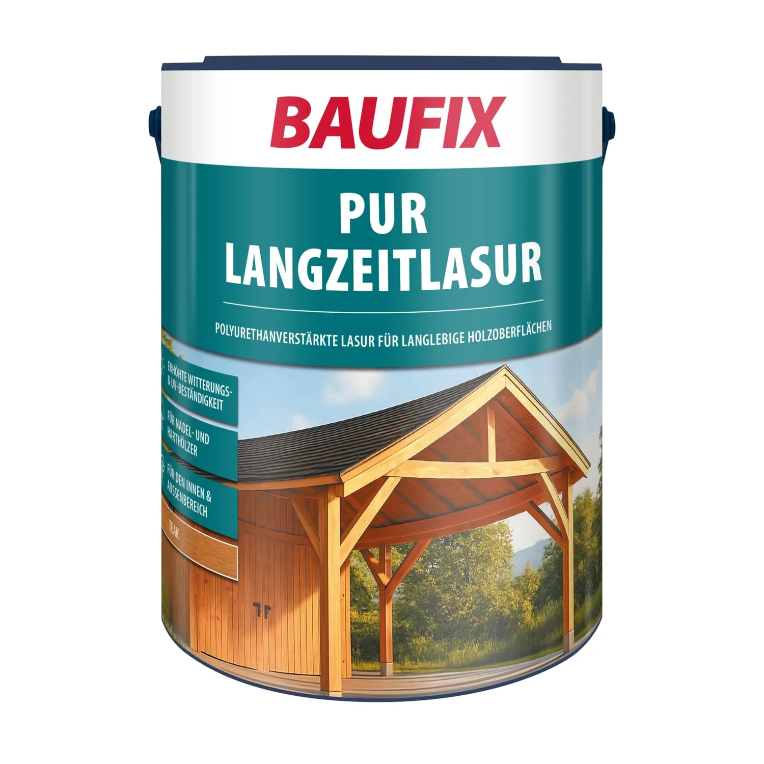 BAUFIX PUR Langzeitlasur Palisander seidenglänzend 5 L