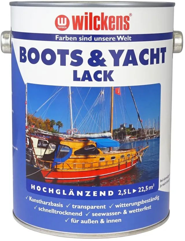 Wilckens Boots- und Yachtlack farblos 2,5 l hochglanz