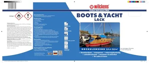 Wilckens Boots- & Yachtlack Klarlack 2x 2,5 L hochglänzend