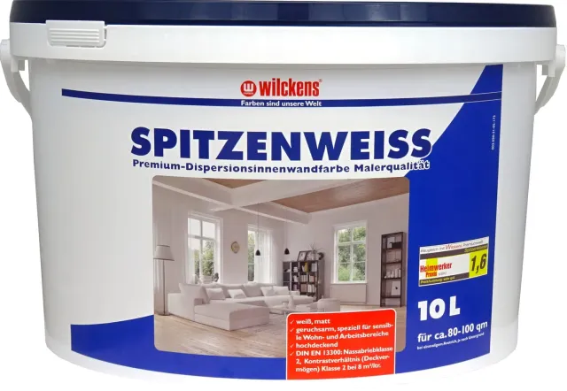 Wilckens Spitzen-Weiss matt 10L Wandfarbe hochdeckend