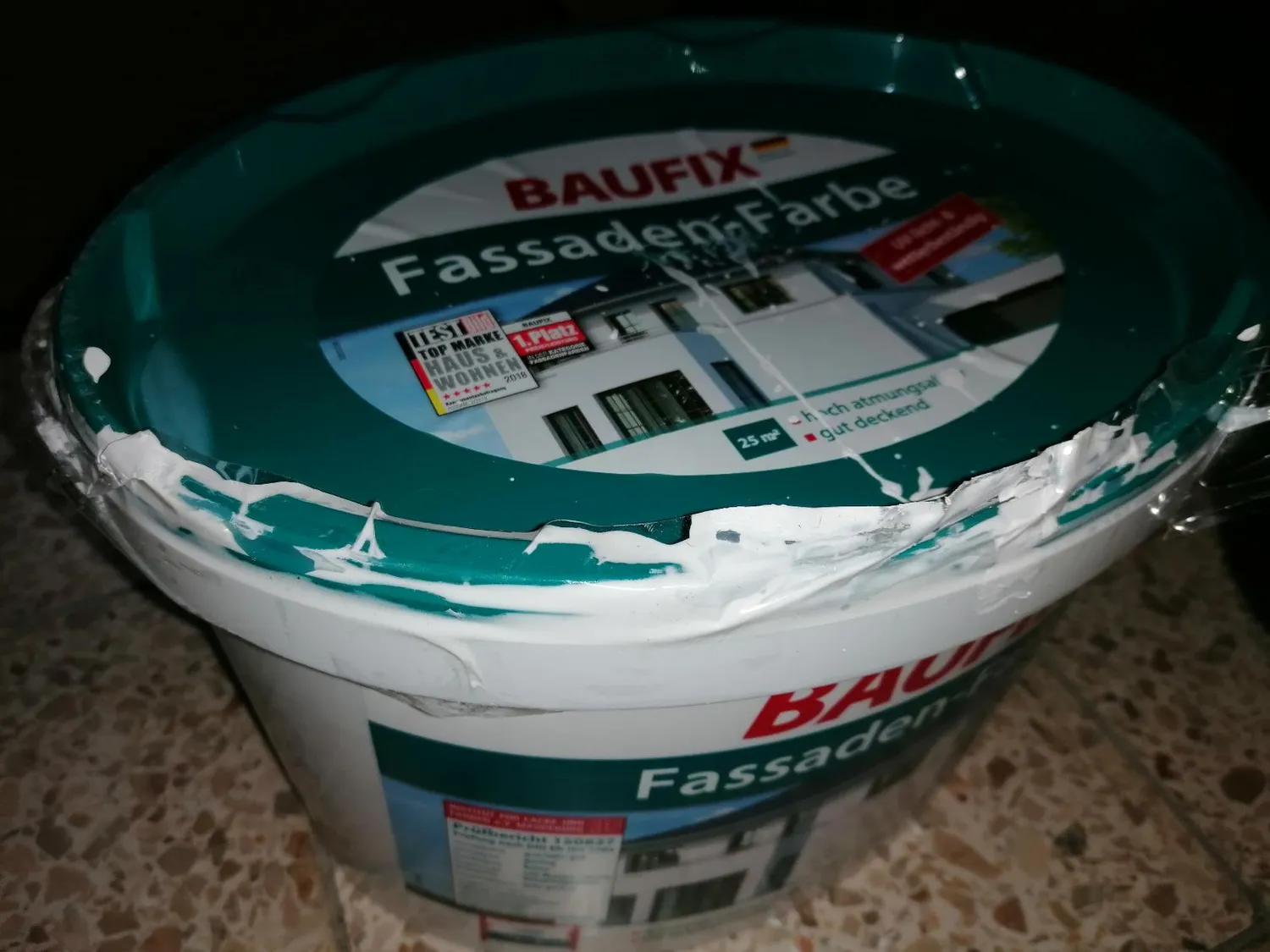 BAUFIX Fassadenfarbe Außenwandfarbe 10L Weiß Matt Wetterfest