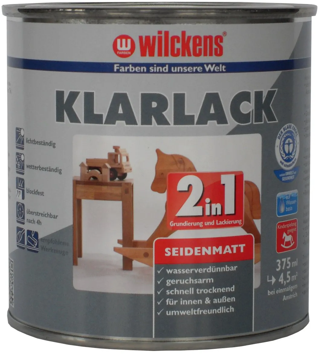 Wilckens 2in1 Klarlack glänzend farblos 375 ml