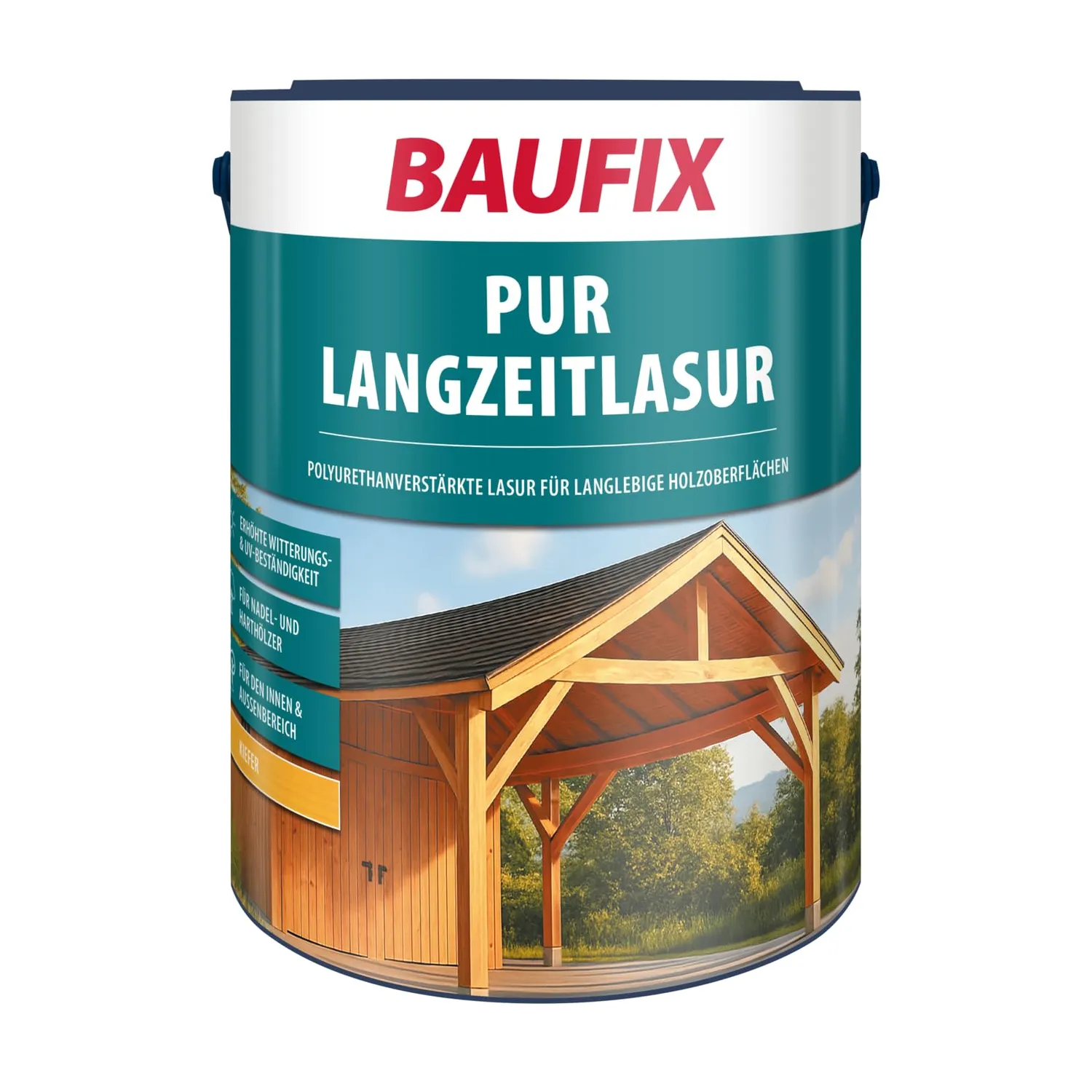 BAUFIX PUR Langzeitlasur Palisander seidenglänzend 5 L
