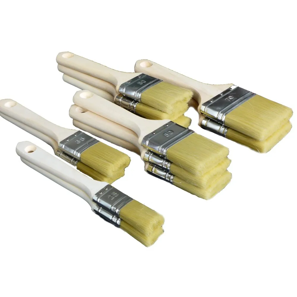 ROTIX Lackierpinsel-Set Flachpinsel 12-teilig für Lasur