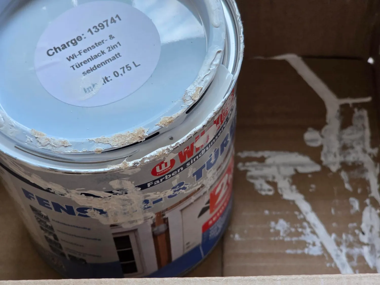 Wilckens 2in1 Fenster- Türenlack 750 ml Weiß seidenmatt