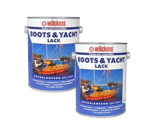 Wilckens Boots- & Yachtlack Klarlack 2x 2,5 L hochglänzend