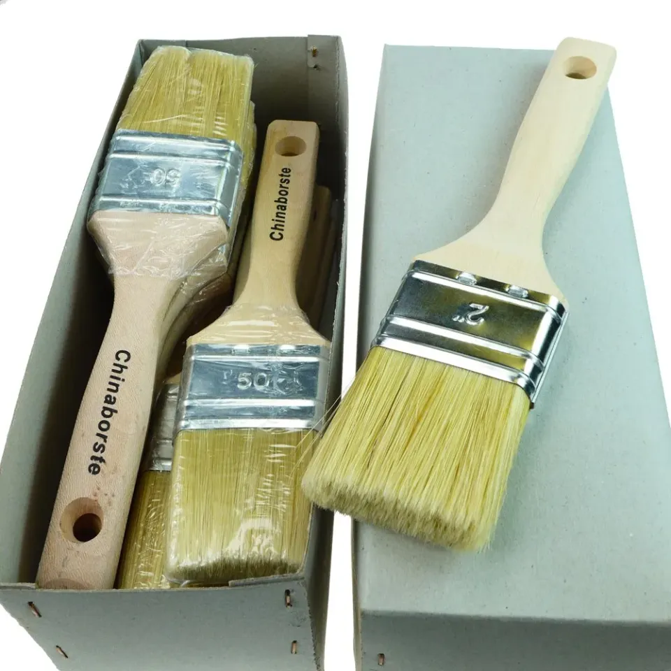 ROTIX Flachpinsel 50mm 6er Set Kunstborste Lack