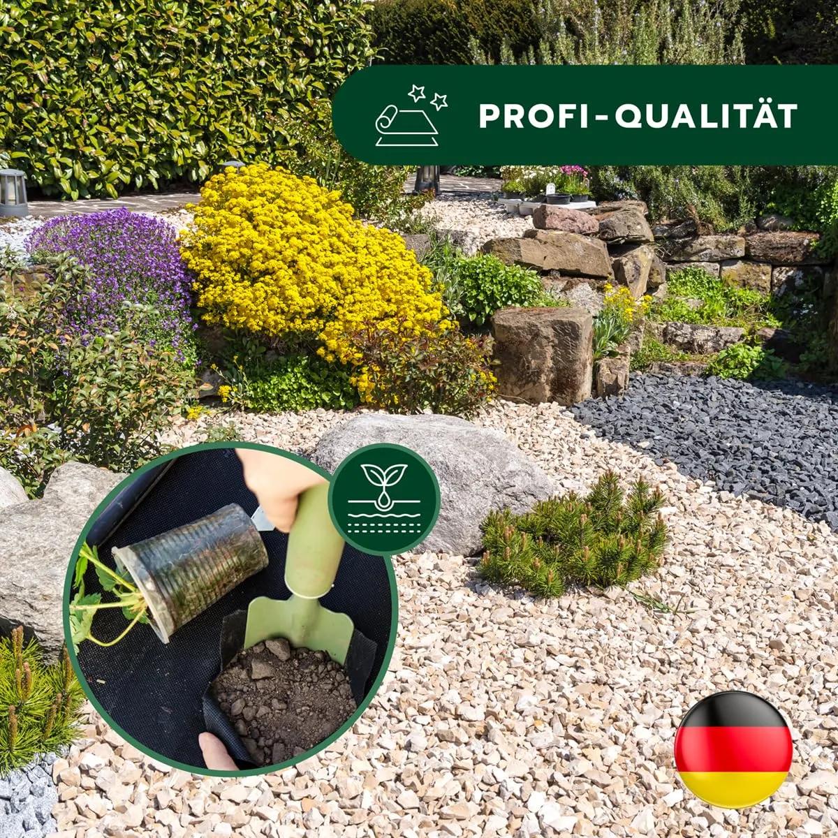 Aquila Profi Unkrautvlies 1x25 m 50 g/m² wasserdurchlässig
