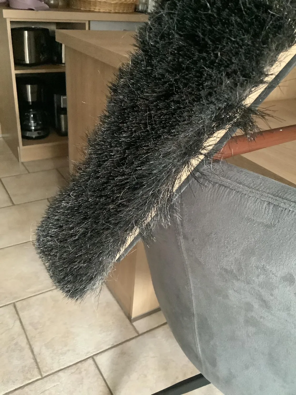 ORGAFLIX Premium Besen 28cm Rosshaar ohne Stiel Kantenschutz