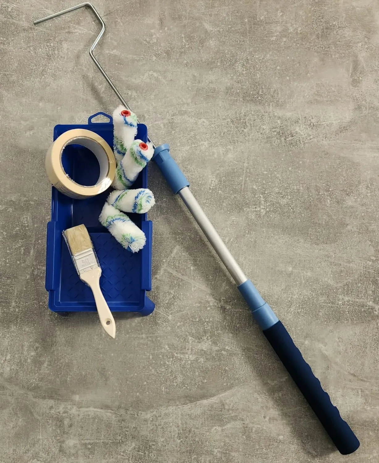 ORGAFLIX Profi Farbroller Set Wandfarbe 25 cm 7-teilig