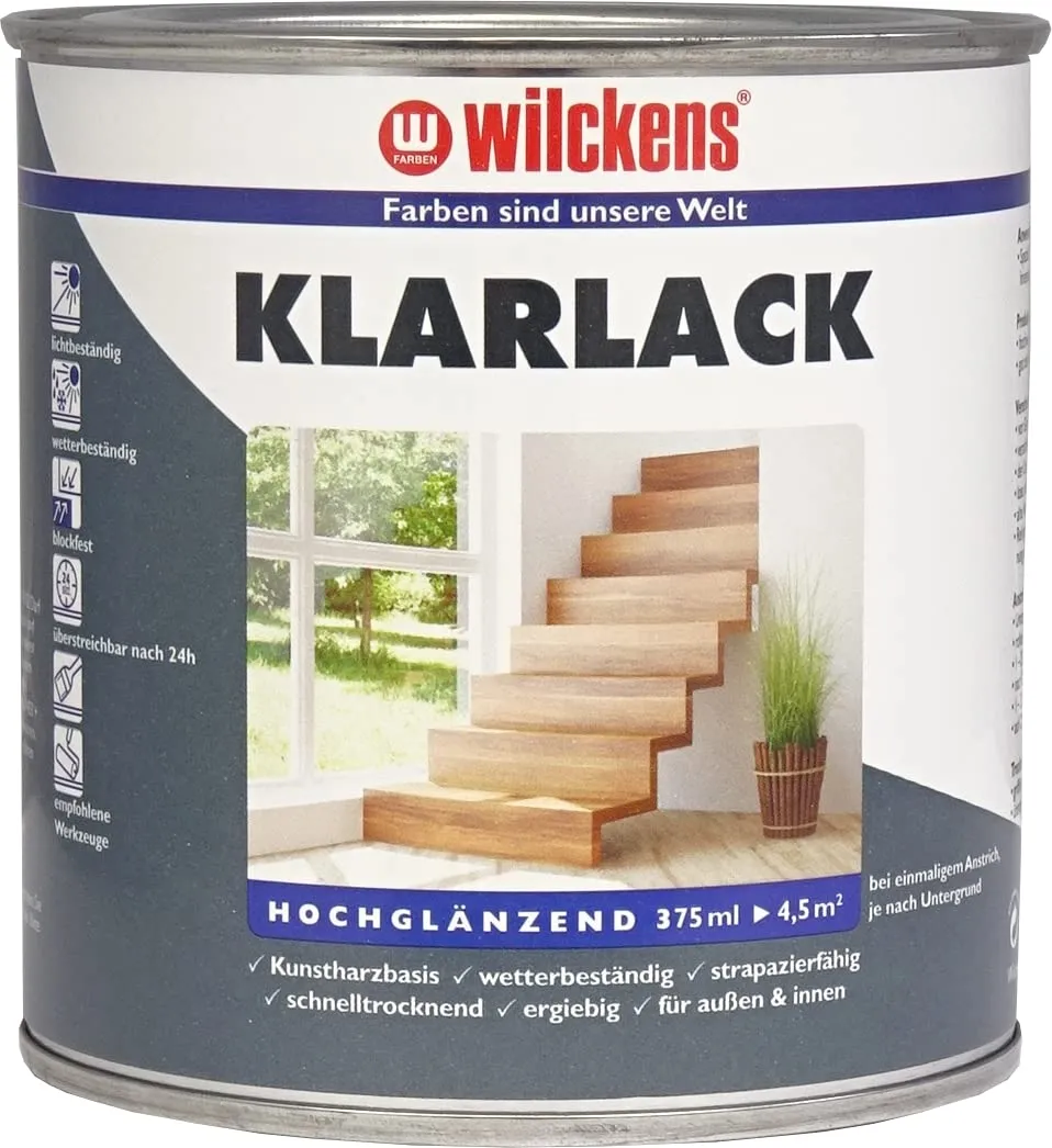 Wilckens Kunstharz Klarlack Holz 750 ml farblos seidenglänzend