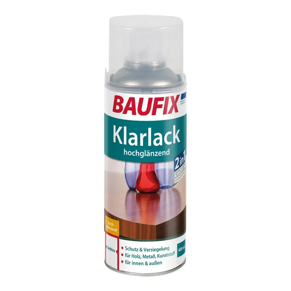 BAUFIX Klarlack Sprühlack 400 ml hochglänzend