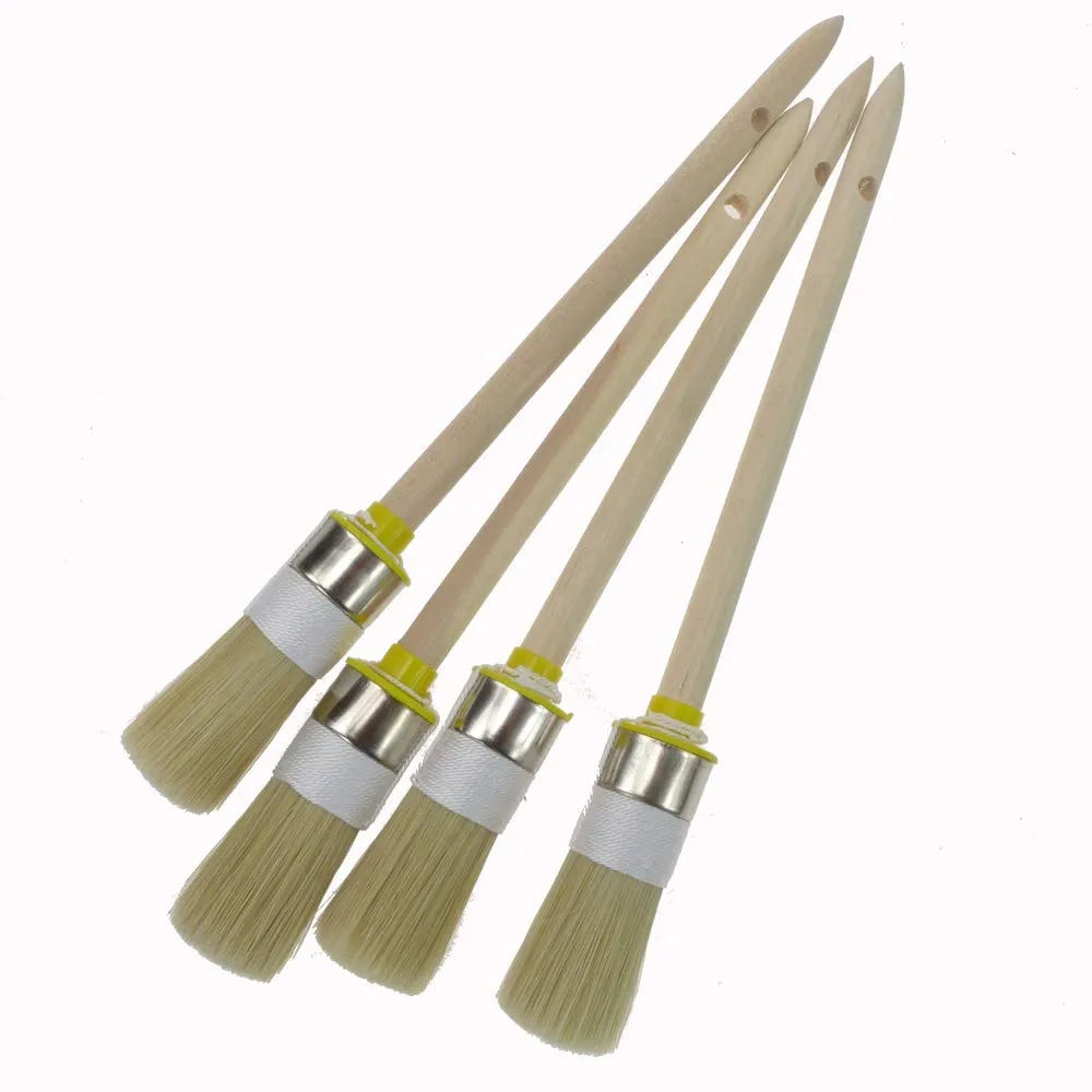ROTIX 93722 Ringpinsel 25mm 4 Stück Größe 4 helle Borste