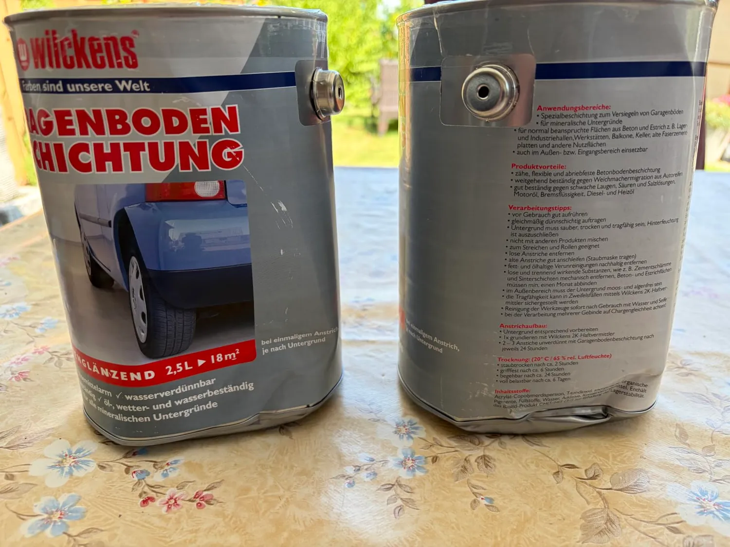 Wilckens Garagenboden-Beschichtung Silbergrau 2,5 l