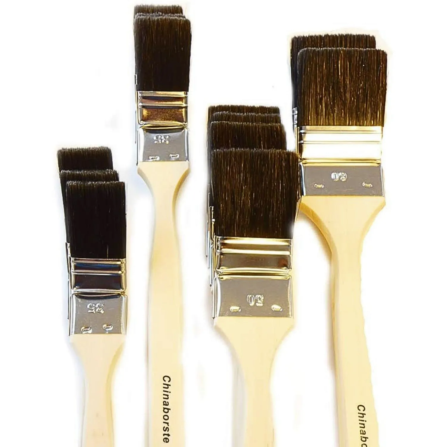 ROTIX 98044 Heizkörperpinsel-Set 12-teilig 35 50 60 mm schwarz