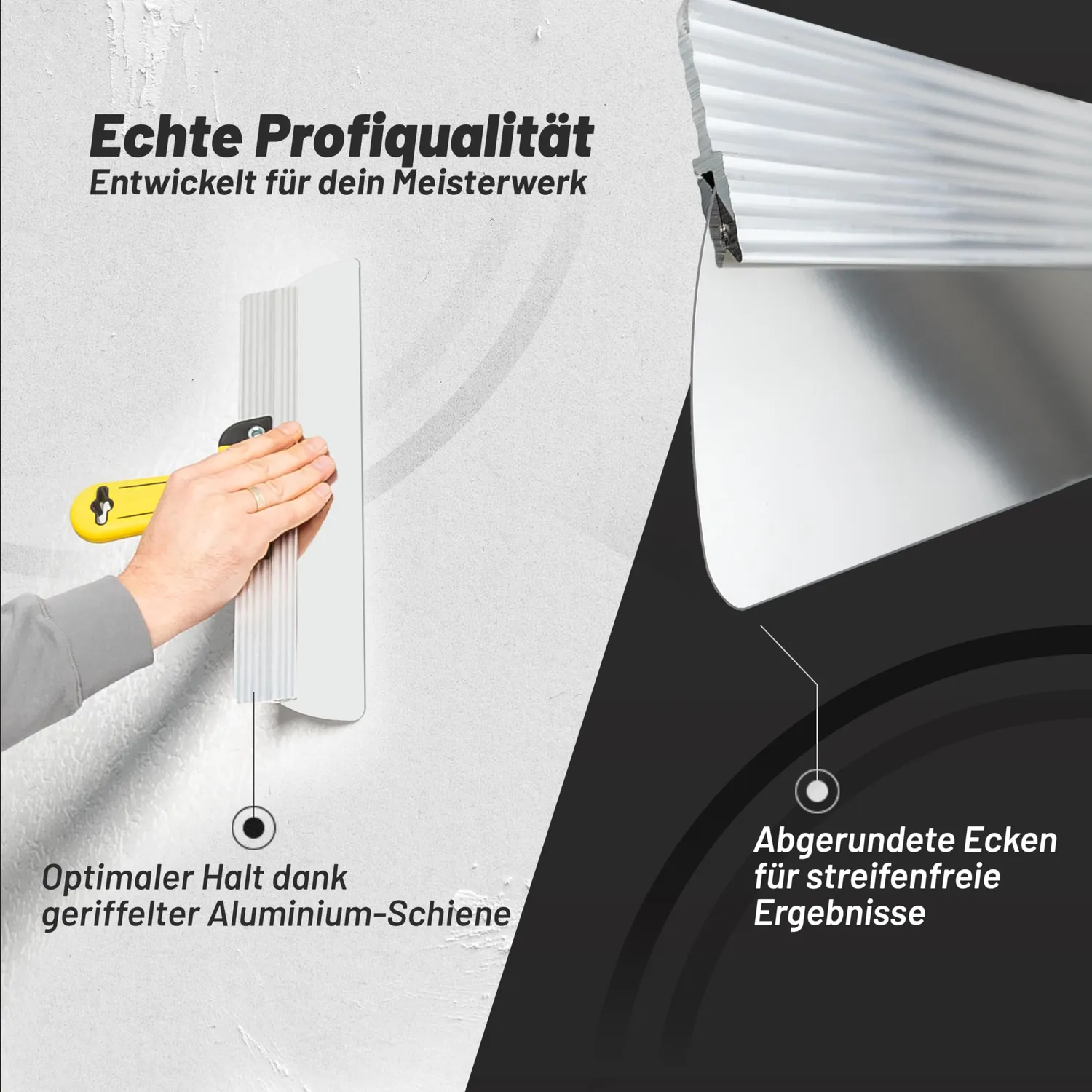 ORGAFLIX Flächenspachtel Breitspachtel 220 mm Edelstahl