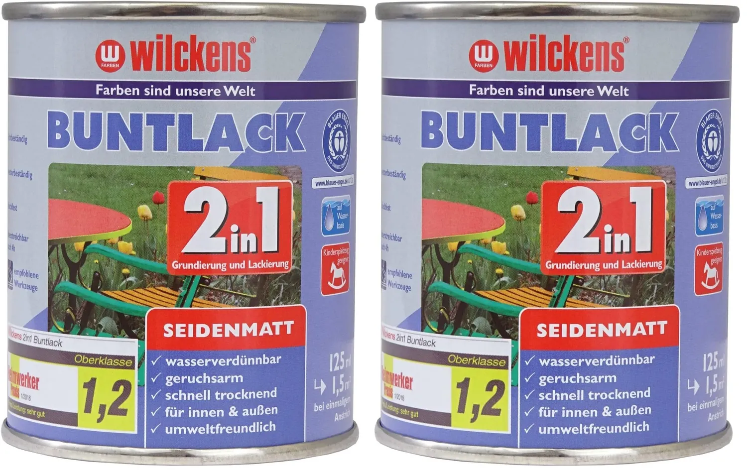 Wilckens 2in1 Acryl Buntlack 750 ml RAL 9010 Reinweiß