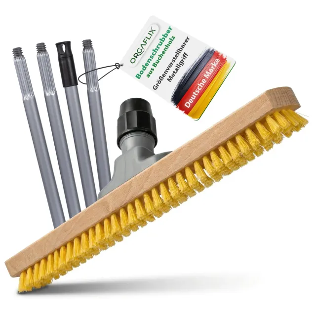 ORGAFLIX Profi Schrubber mit Stiel 40 cm hitzebeständig