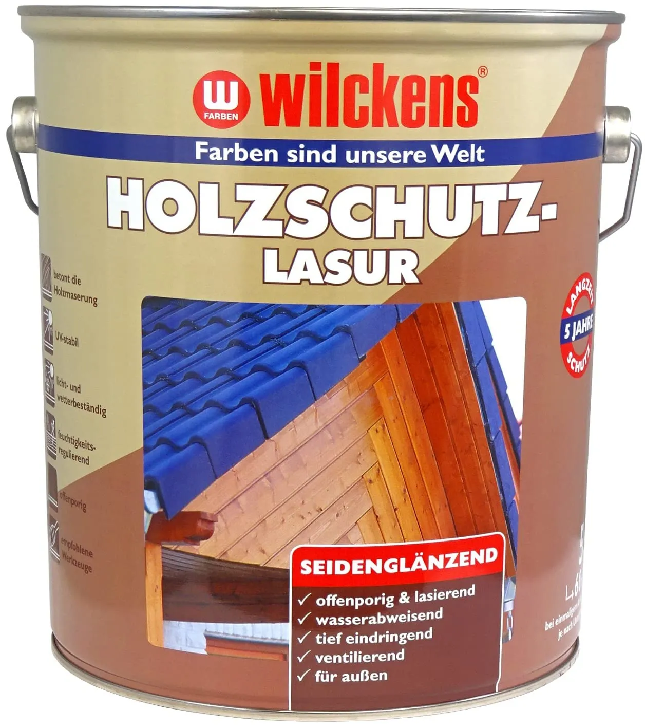 Wilckens Holzschutzlasur außen farblos 750 ml offenporig
