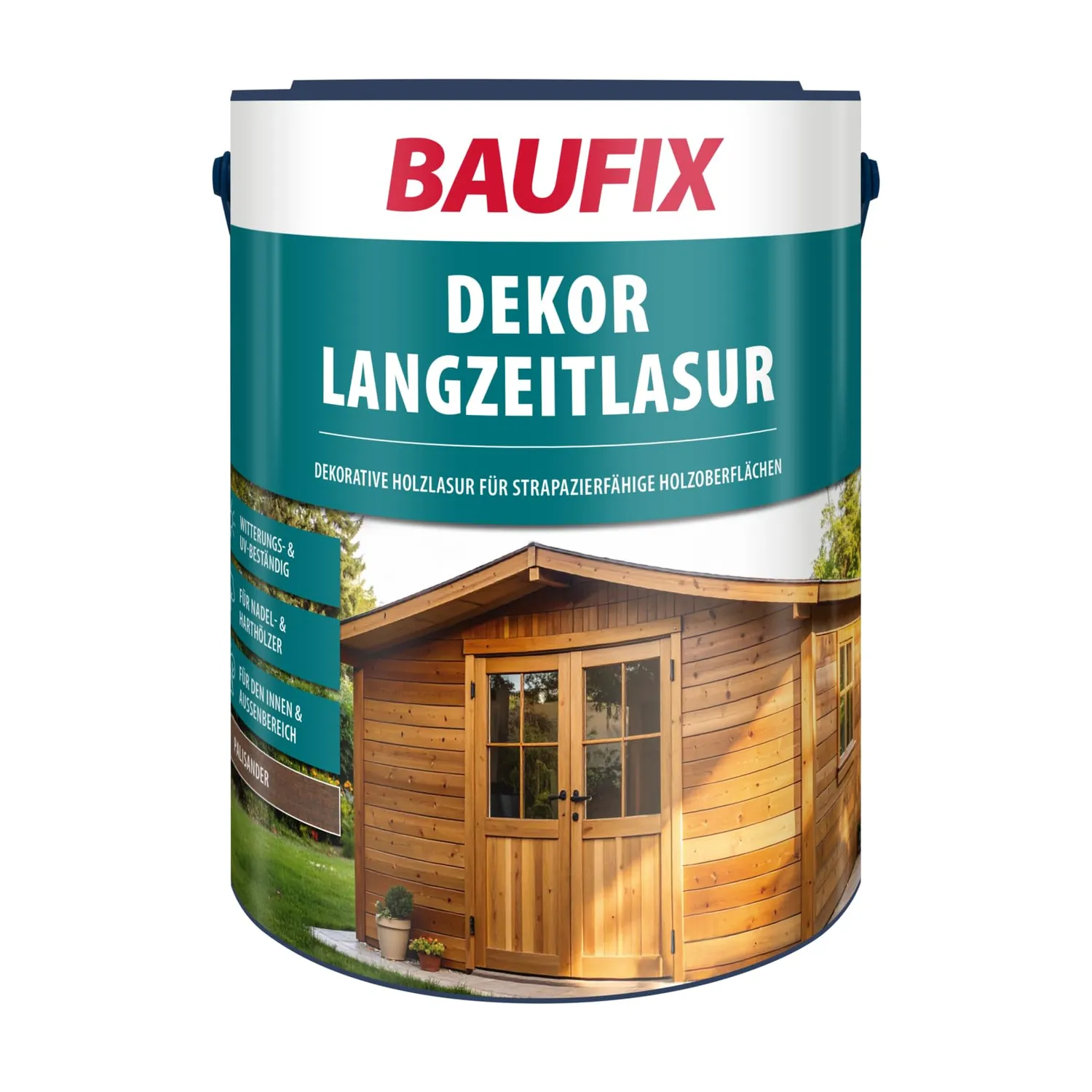 BAUFIX Dekor-Langzeitlasur Nussbaum 5 l seidenglanz