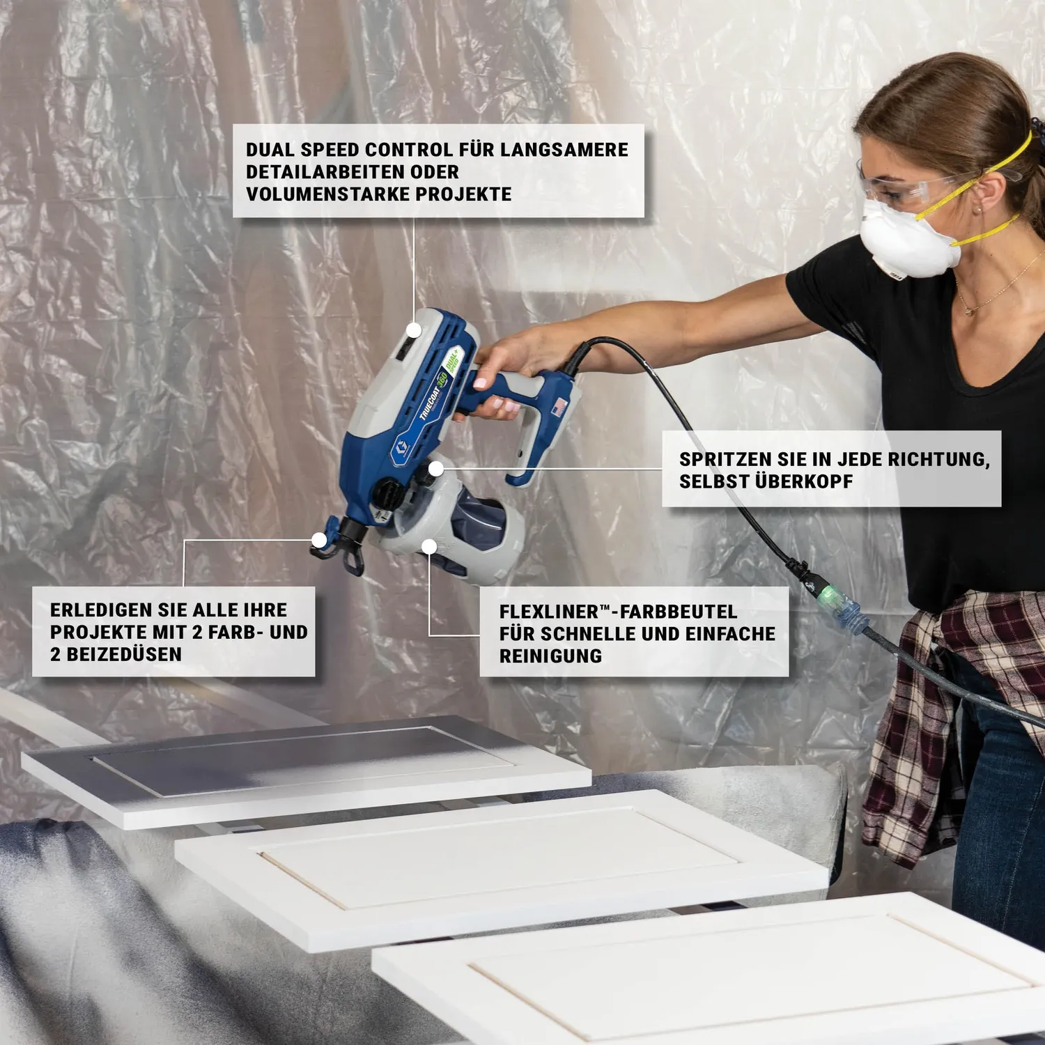 Graco TrueCoat 360 26D520 Dual Speed Handspritzgerät 138 bar