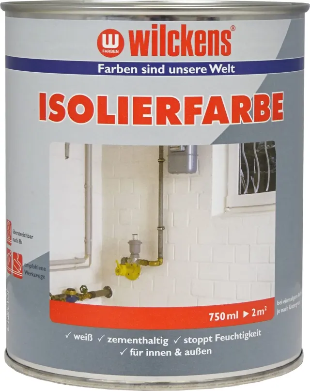 Wilckens Isolierfarbe weiß 750ml gegen Flecken