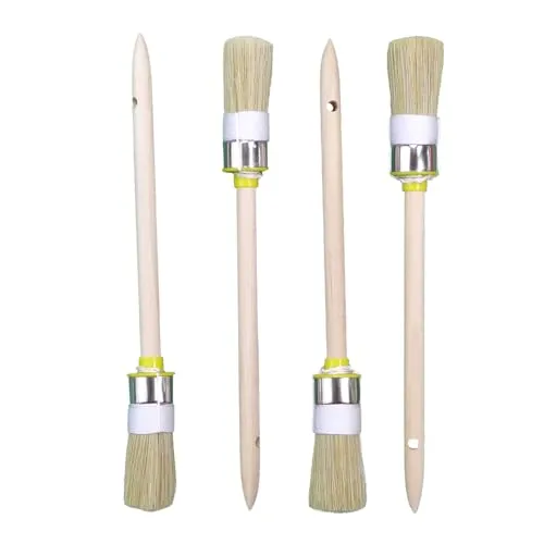 ROTIX 93722 Ringpinsel 25mm 4 Stück Größe 4 helle Borste