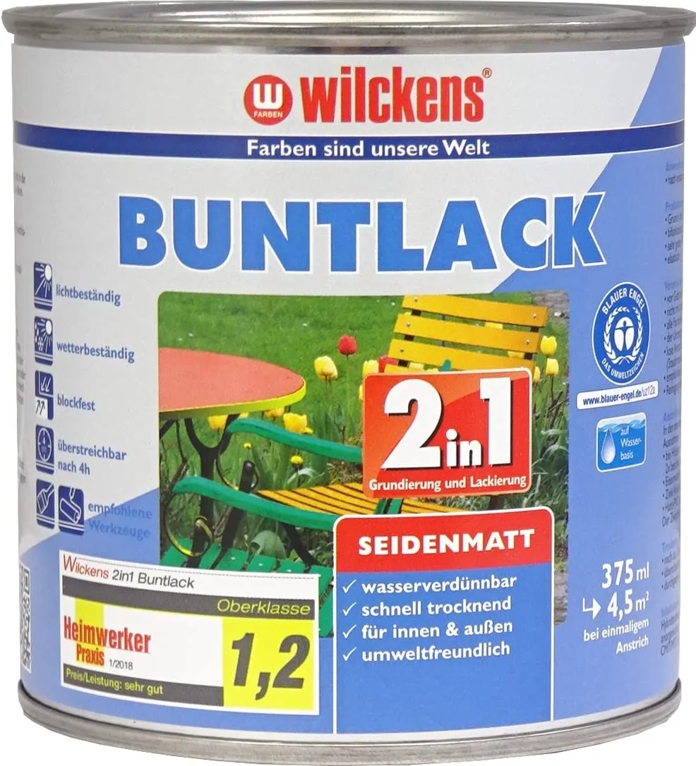 Wilckens 2in1 Acryl Buntlack 750 ml RAL 9010 Reinweiß