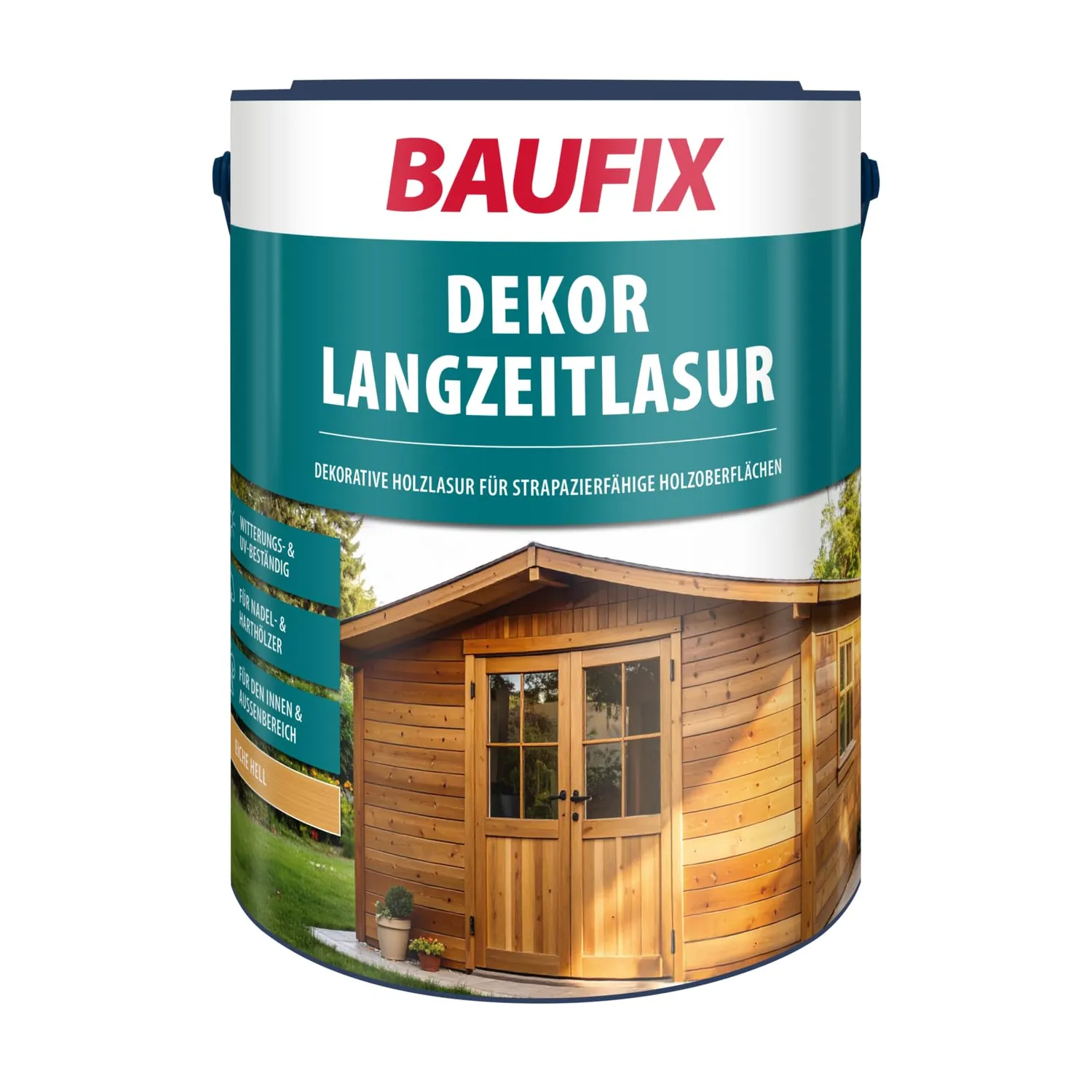 BAUFIX Dekor-Langzeitlasur Nussbaum 5 l seidenglanz
