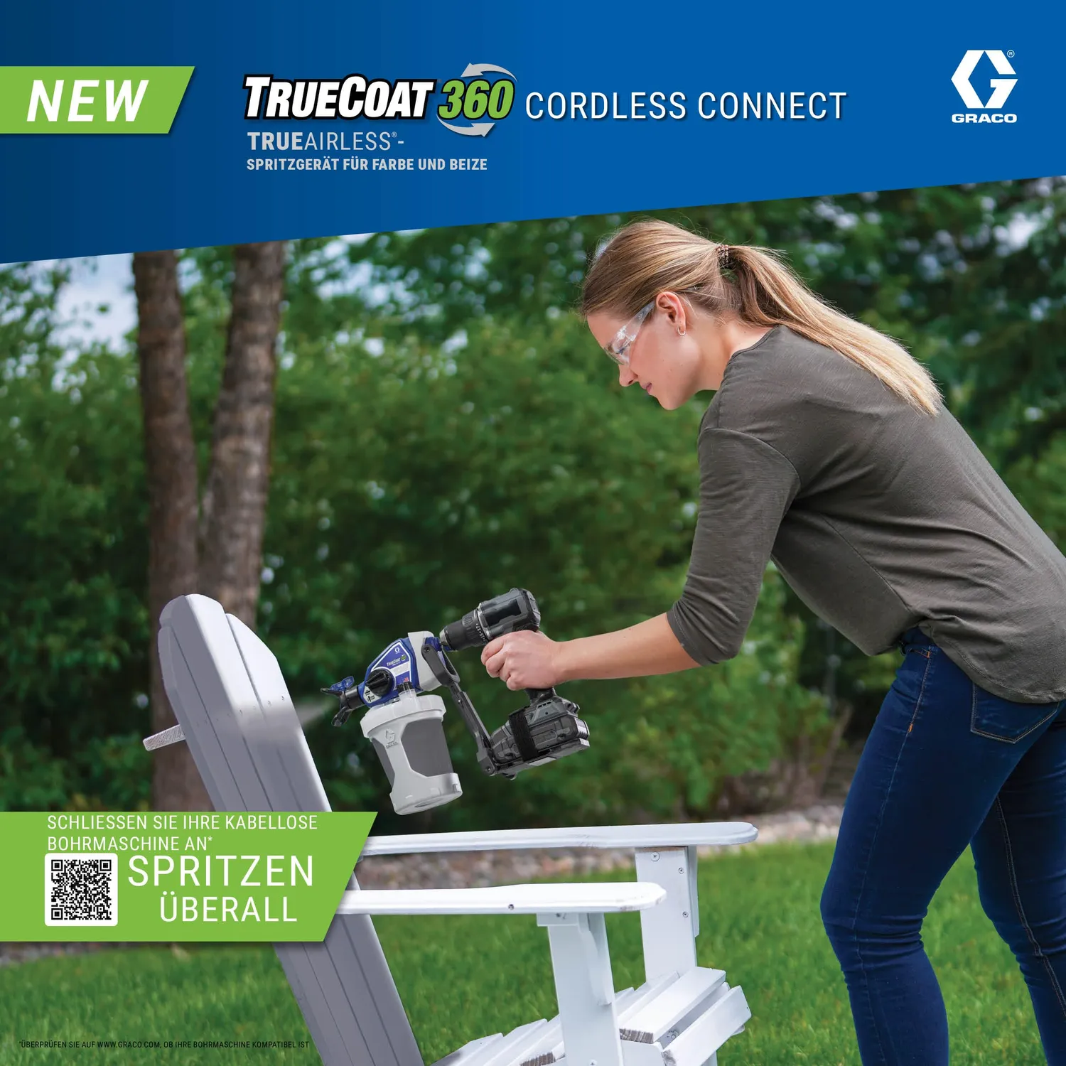 Graco TrueCoat 360 26D361 Akku-Spritzgerät Cordless Connect