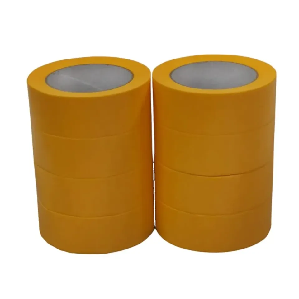 ROTIX Goldband 38 mm x 50 m Abklebeband 8 Rollen trennscharf