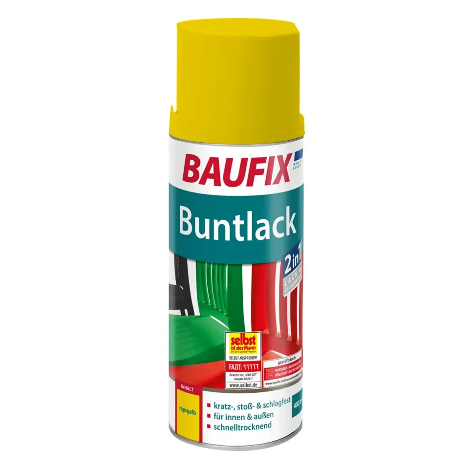 BAUFIX Buntlack Sprühlack rapsgelb 400ml glänzend