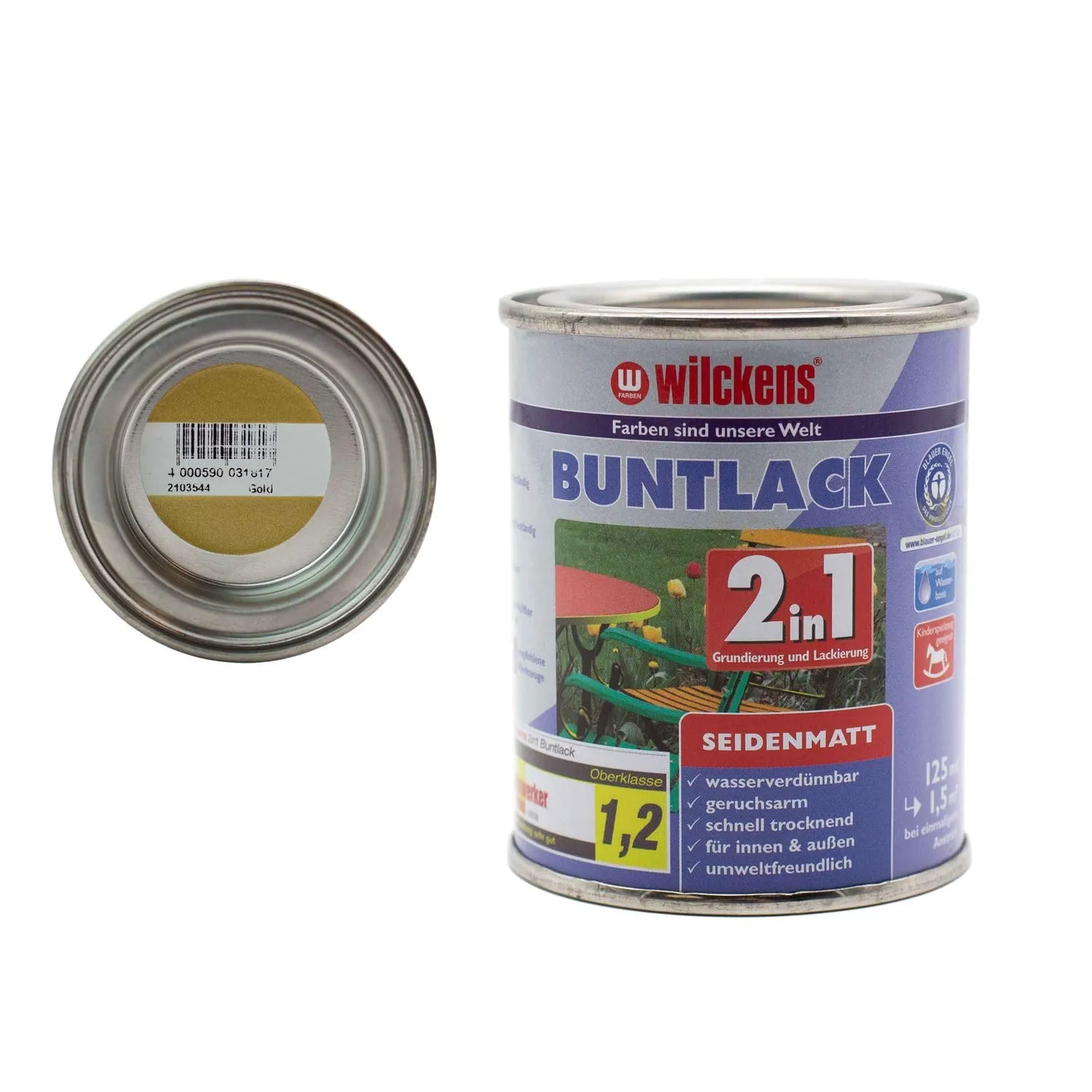 Wilckens 2in1 Acryl Buntlack 750 ml RAL 9010 Reinweiß