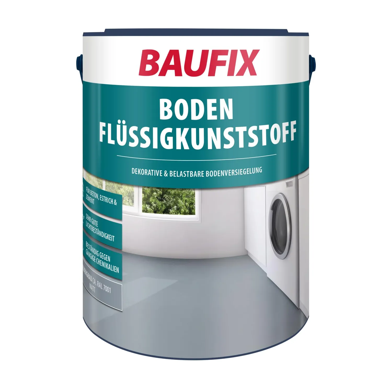 BAUFIX Boden-Flüssigkunststoff anthrazitgrau matt 5L