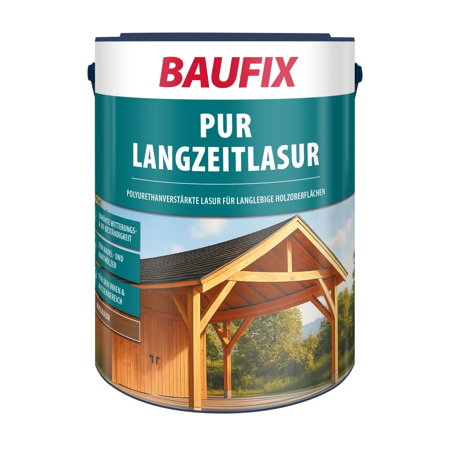 BAUFIX PUR Langzeitlasur Palisander seidenglänzend 5 L