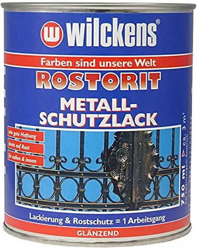 Wilckens Rostorit Metallschutzlack glänzend Blau 750 ml