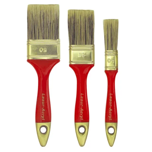 ROTIX 96143 Lasurpinsel Set 3 Stück 20-35-50 mm acryl