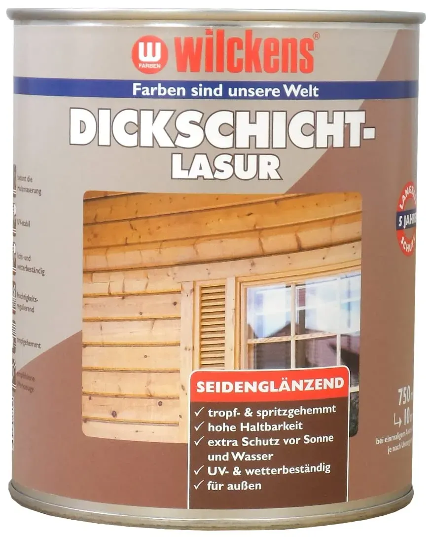 Wilckens Dickschichtlasur Teak 2,5 l seidenglanz