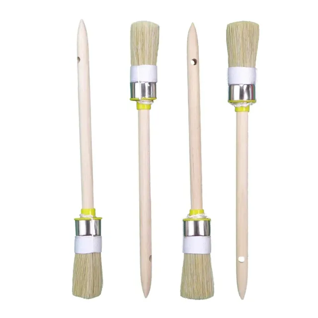 ROTIX 93722 Ringpinsel 25mm 4 Stück Größe 4 helle Borste