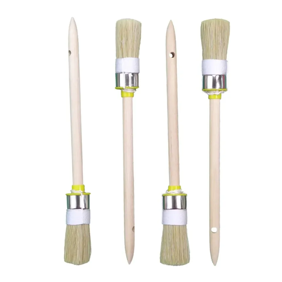 ROTIX 93722 Ringpinsel 25mm 4 Stück Größe 4 helle Borste