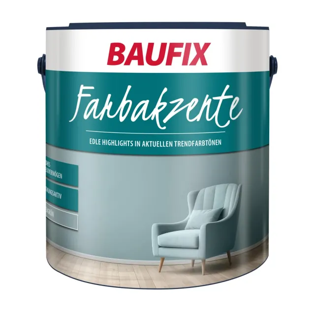BAUFIX Farbakzente Wandfarbe agavengrün seidenmatt 2,5 L