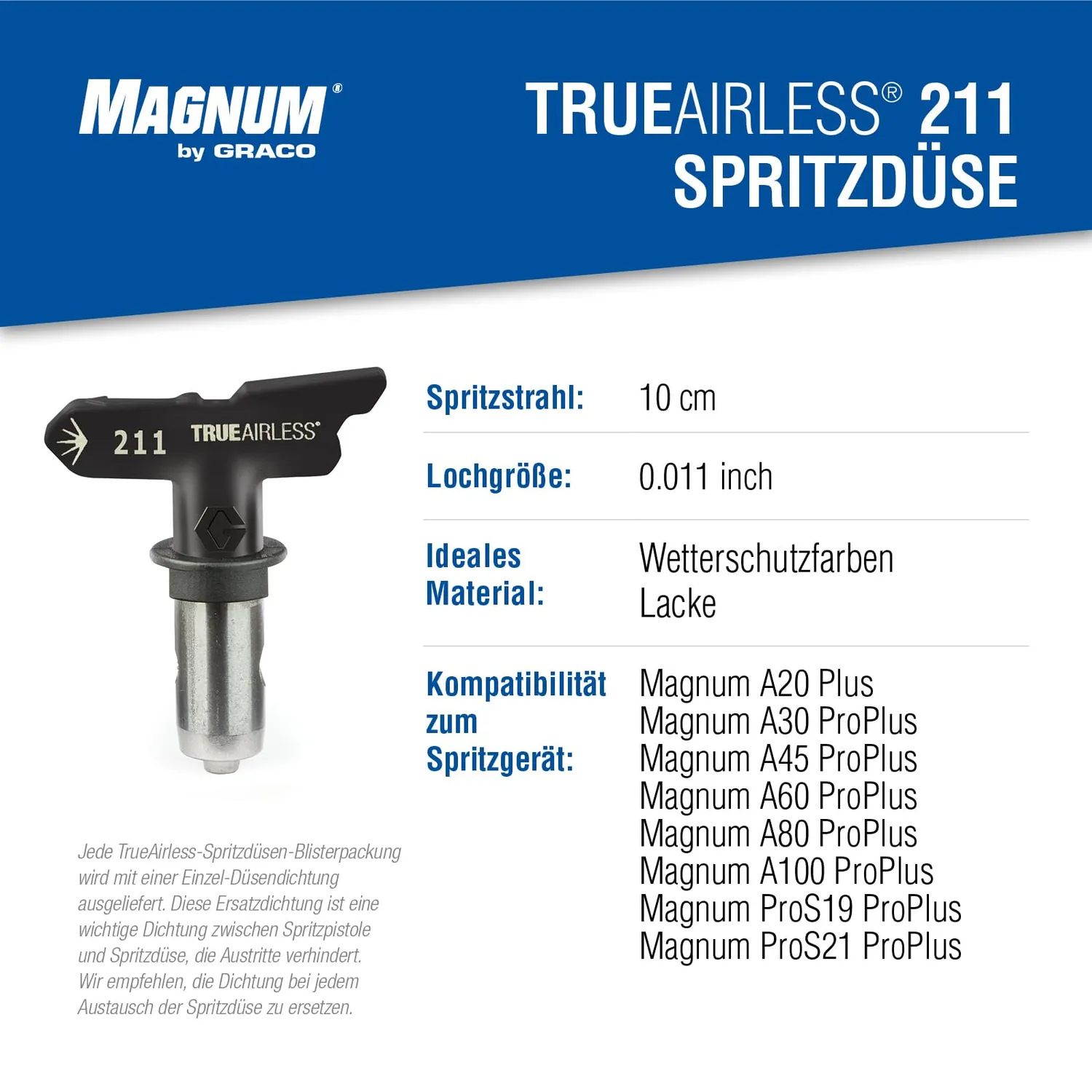 Graco TrueAirless TRA211 Airless-Düse 211