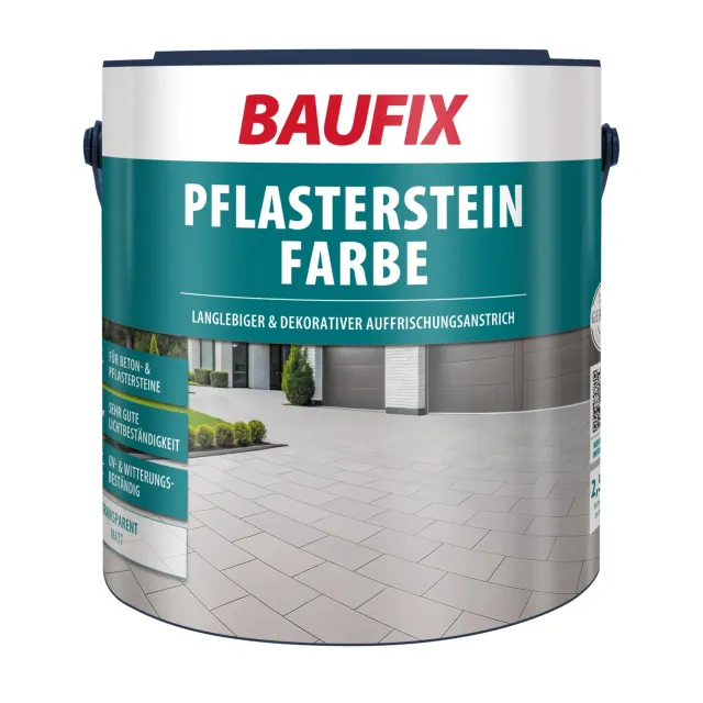 BAUFIX Pflasterstein Farbe transparent matt 2,5 Liter außen