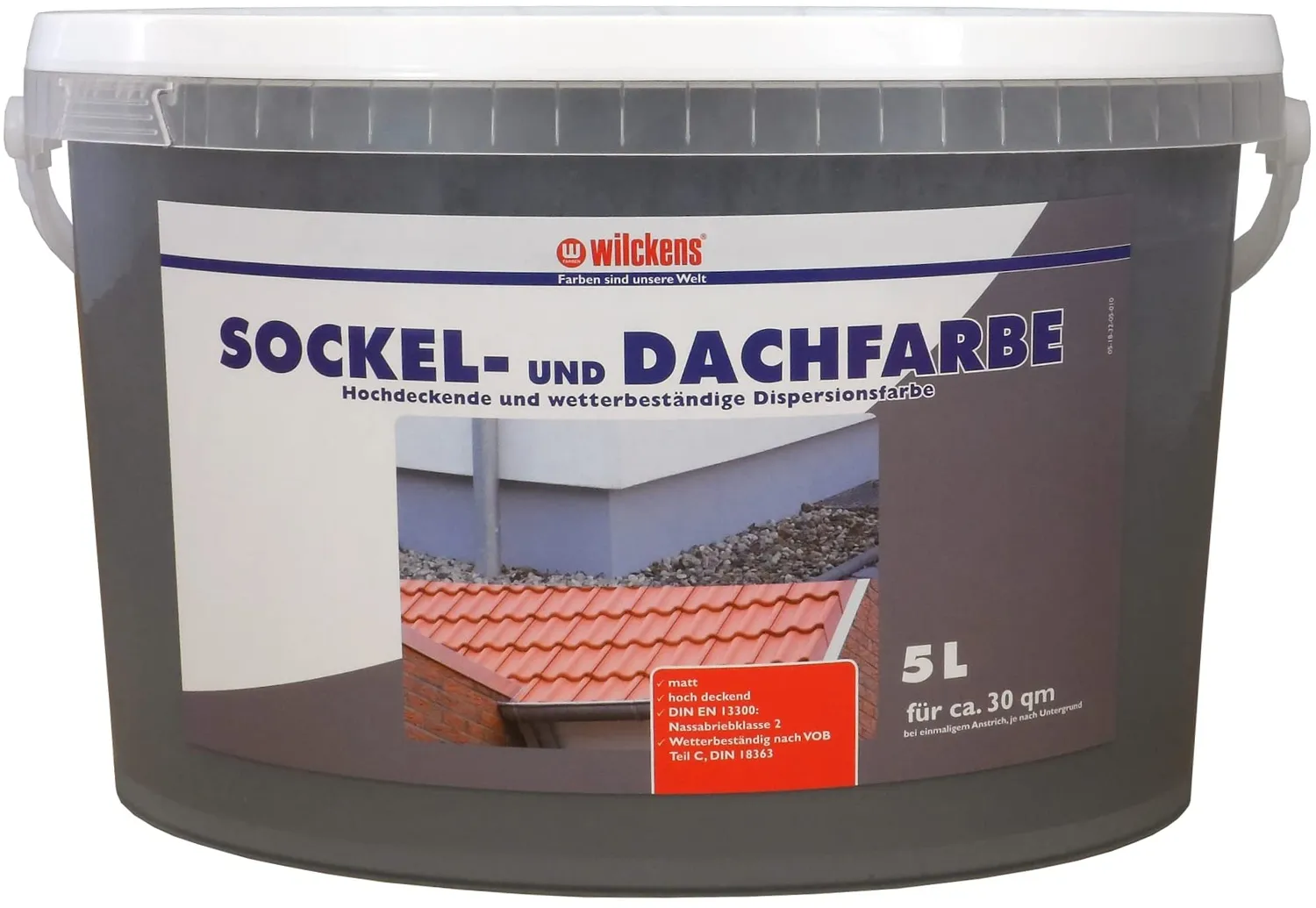 Wilckens Sockel- und Dachfarbe Anthrazit matt 5 l