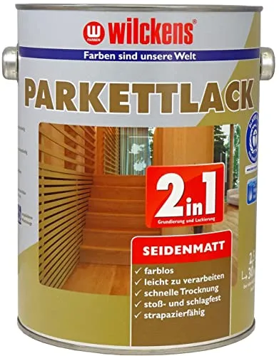 Wilckens 2in1 Parkettlack 750 ml farblos seidenmatt Versiegelung